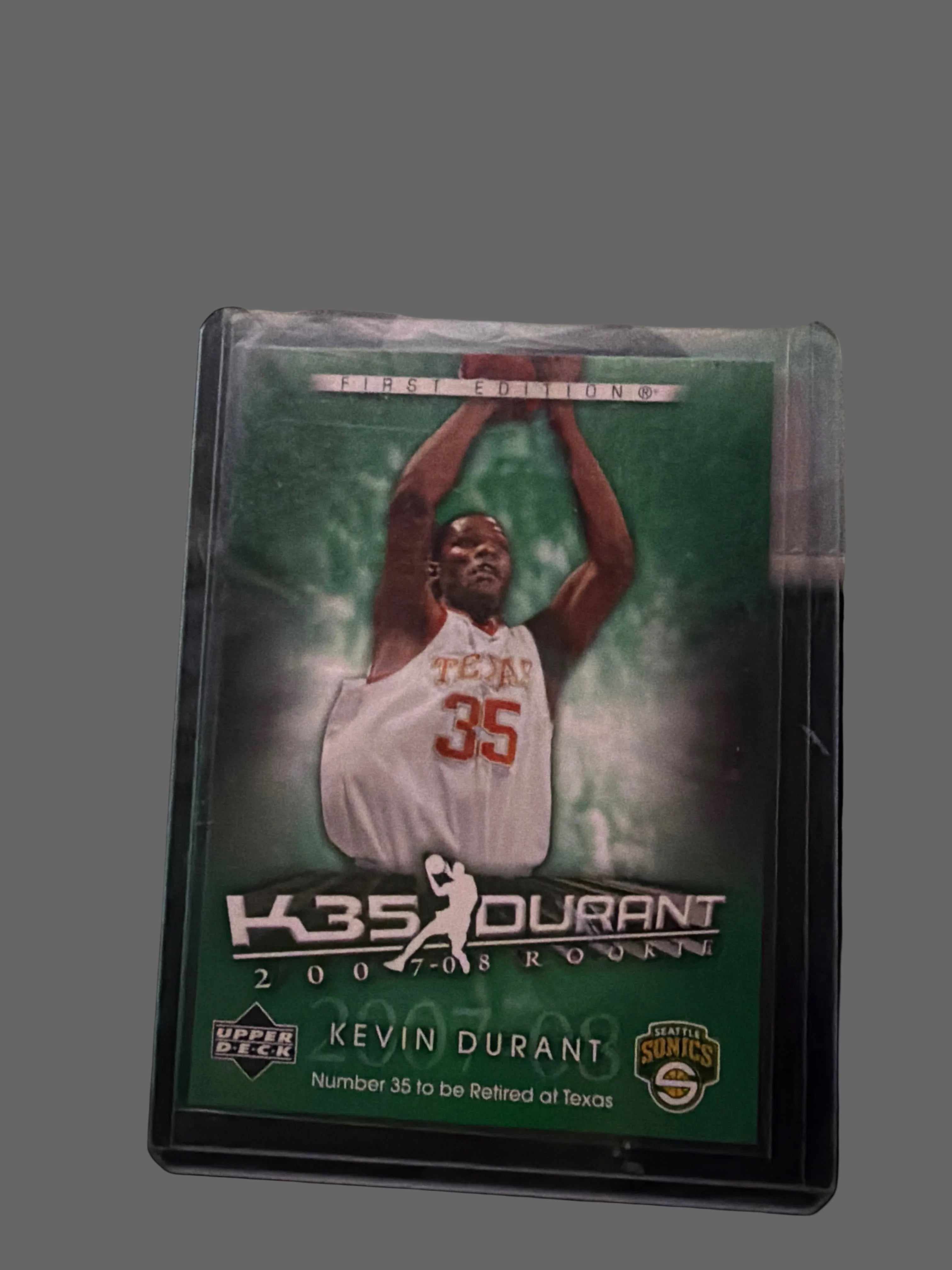 College Kevin Durant rookie Texas card